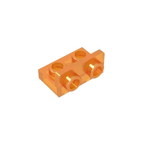 99780 Scharnierplattenhalterung, 1x2-1x2, umgekehrt, 50 Stück, GDS-643, kompatibel mit Lego Bausteinen, Farbe:Transparentes Orange 182 von XYEIUGO