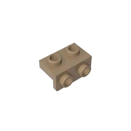 99781 Scharnierplattenhalterung, 1x2-1x2, 10 Stück, GDS-640, kompatibel mit Lego Bausteinen, Farbe:Dunkelbeige 138 von XYEIUGO