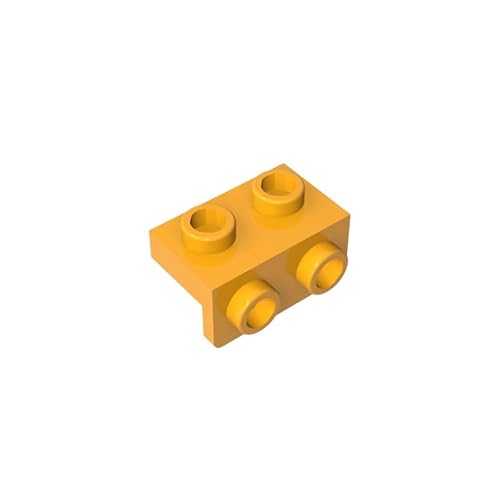 99781 Scharnierplattenhalterung, 1x2-1x2, 10 Stück, GDS-640, kompatibel mit Lego Bausteinen, Farbe:Dunkelgelb 191 von XYEIUGO