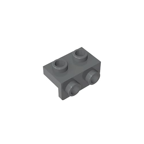 99781 Scharnierplattenhalterung, 1x2-1x2, 10 Stück, GDS-640, kompatibel mit Lego Bausteinen, Farbe:Dunkelgrau 199 von XYEIUGO