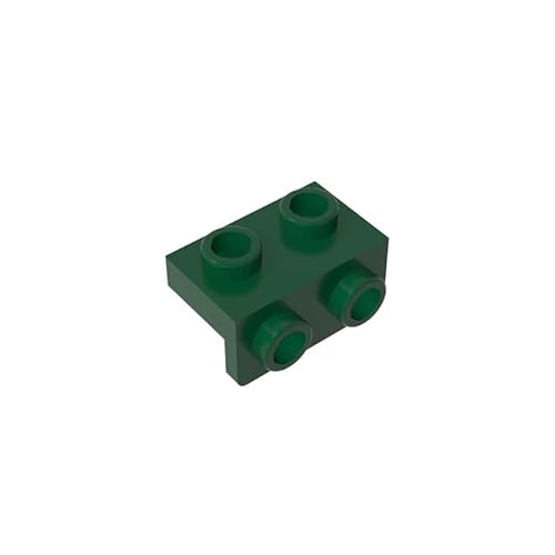 99781 Scharnierplattenhalterung, 1x2-1x2, 10 Stück, GDS-640, kompatibel mit Lego Bausteinen, Farbe:Dunkelgrün 141 von XYEIUGO