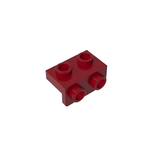 99781 Scharnierplattenhalterung, 1x2-1x2, 10 Stück, GDS-640, kompatibel mit Lego Bausteinen, Farbe:Dunkelrot 154 von XYEIUGO