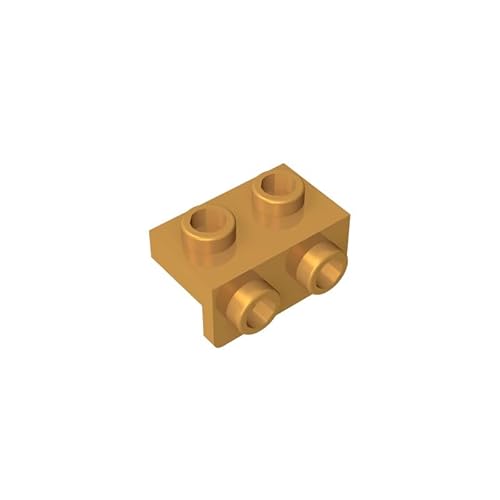 99781 Scharnierplattenhalterung, 1x2-1x2, 10 Stück, GDS-640, kompatibel mit Lego Bausteinen, Farbe:Goldgelb 297 von XYEIUGO