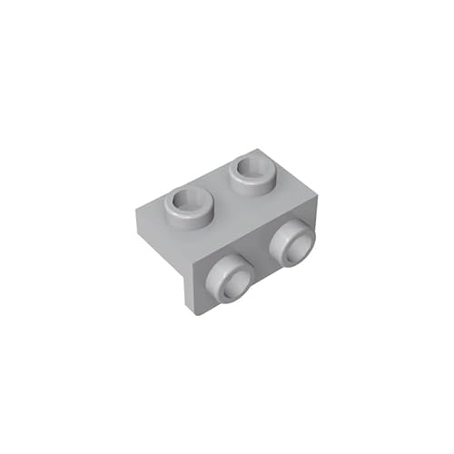 99781 Scharnierplattenhalterung, 1x2-1x2, 10 Stück, GDS-640, kompatibel mit Lego Bausteinen, Farbe:Hellgrau 194 von XYEIUGO