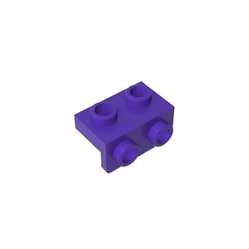 99781 Scharnierplattenhalterung, 1x2-1x2, 10 Stück, GDS-640, kompatibel mit Lego Bausteinen, Farbe:Lila 268 von XYEIUGO
