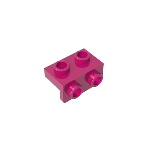99781 Scharnierplattenhalterung, 1x2-1x2, 10 Stück, GDS-640, kompatibel mit Lego Bausteinen, Farbe:Magenta 124 von XYEIUGO