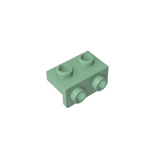99781 Scharnierplattenhalterung, 1x2-1x2, 10 Stück, GDS-640, kompatibel mit Lego Bausteinen, Farbe:Verlaufgrün 151 von XYEIUGO