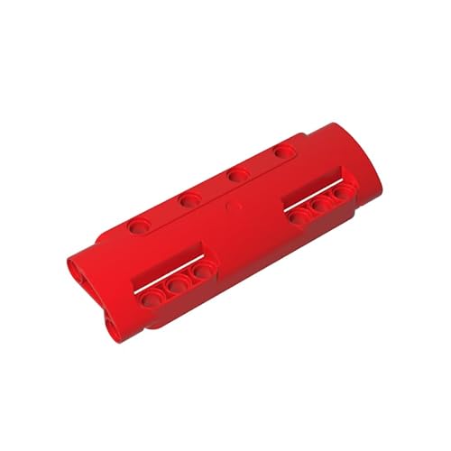 GDS-1012 Technisches Bauteil Kurvenförmig 11x3 mit 10 Stifflöchern durch die Oberfläche 10 Stück Kompatibel mit Lego Spielzeug 11954 Komponenten für große Steinmarken Farbe:Rot 21 von XYEIUGO