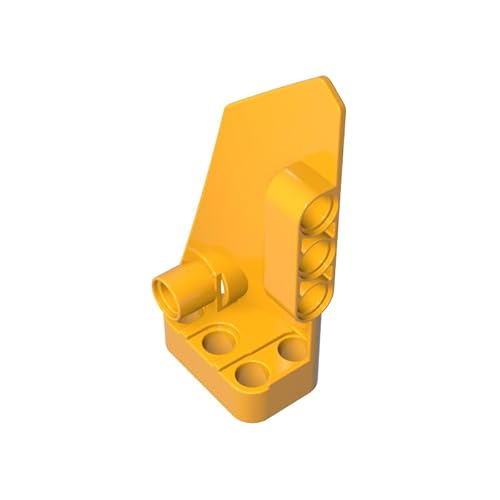 GDS-1016 Technic Verkleidung Nr. 4, klein, glatt, lang, Seite B, 10 Stück, kompatibel mit Lego 64391, DIY-Teilen und MOC-Komponenten für große Ziegelmarken, Farbe:Dunkelgelb 191 von XYEIUGO