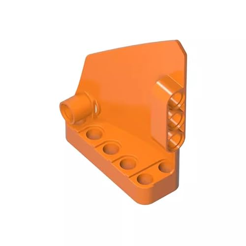 GDS-1020 Technic Verkleidung #14, groß, kurz, glatt, Seite B, 10 Stück, kompatibel mit Lego 64680, DIY-Teilen und MOC-Komponenten für große Ziegelmarken, Farbe:Orange 106 von XYEIUGO