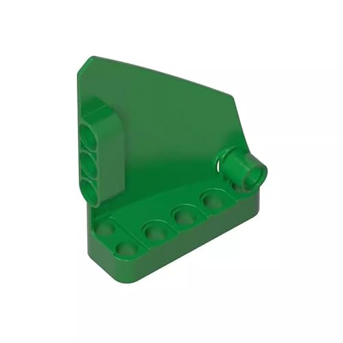 GDS-1021 Technic Verkleidung #13, groß, kurz, glatt, Seite A, 10 Stück, kompatibel mit Lego 64394, DIY-Teilen und MOC-Komponenten für große Ziegelmarken, Farbe:Grün 28 von XYEIUGO