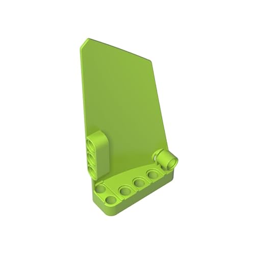 GDS-1022 Technic Verkleidung #17, groß, glatt, Seite A, 10 Stück, kompatibel mit Lego 64392, DIY-Teilen und MOC-Komponenten für die wichtigsten Ziegelmarken, Farbe:Limette 119 von XYEIUGO