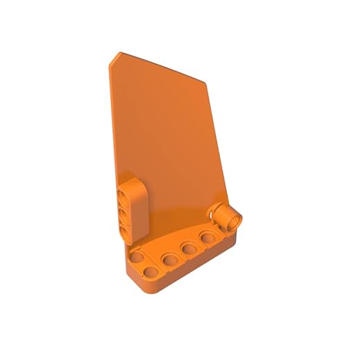 GDS-1022 Technic Verkleidung #17, groß, glatt, Seite A, 10 Stück, kompatibel mit Lego 64392, DIY-Teilen und MOC-Komponenten für die wichtigsten Ziegelmarken, Farbe:Orange 106 von XYEIUGO