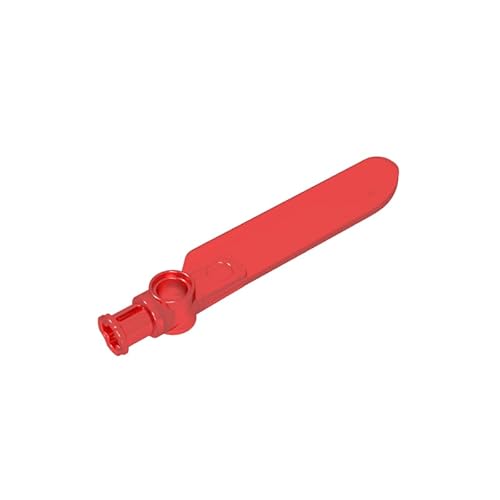 GDS-1026 Technic Rotorklinge klein mit Achse und Stiftverbinderende, 50 Stück, kompatibel mit Lego 99012 4651820 MOC-Komponenten für große Ziegelmarken, Farbe:Transparentes Rot 41 GDS-1026 Technic Rotorklinge klein mit Achse und Stiftverbinderende, 50 Stück, kompatibel mit Lego 99012 4651820 MOC-Komponenten für große Ziegelmarken, Farbe:Transparentes Rot 41 von XYEIUGO