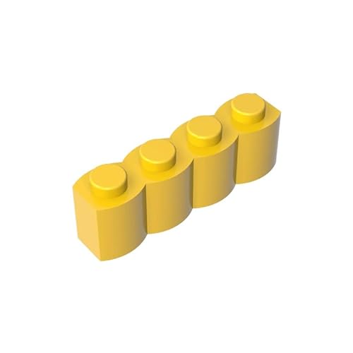 GDS-1079 Brick Special 14 Palisade (auch bekannt als Log), 50TE, kompatibel mit Lego 30136, DIY-Teilen und MOC-Komponenten für die wichtigsten Ziegelmarken, Farbe:Gelb 24 von XYEIUGO