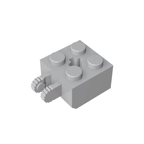 GDS-1085 Scharnierstein, 22 Verriegelungen, mit 2 Fingern, vertikal und Achsloch, 50TE, kompatibel mit Lego 40902, DIY-Teilen und MOC-Komponenten für große Ziegelmarken, Farbe:Hellgrau 194 GDS-1085 Scharnierstein, 22 Verriegelungen, mit 2 Fingern, vertikal und Achsloch, 50TE, kompatibel mit Lego 40902, DIY-Teilen und MOC-Komponenten für große Ziegelmarken, Farbe:Hellgrau 194 von XYEIUGO