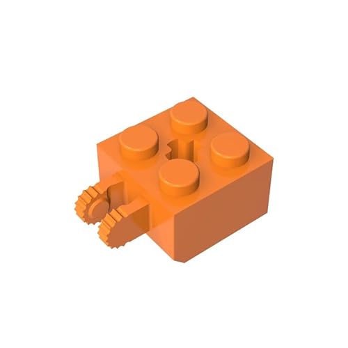 GDS-1085 Scharnierstein, 22 Verriegelungen, mit 2 Fingern, vertikal und Achsloch, 50TE, kompatibel mit Lego 40902, DIY-Teilen und MOC-Komponenten für große Ziegelmarken, Farbe:Orange 106 GDS-1085 Scharnierstein, 22 Verriegelungen, mit 2 Fingern, vertikal und Achsloch, 50TE, kompatibel mit Lego 40902, DIY-Teilen und MOC-Komponenten für große Ziegelmarken, Farbe:Orange 106 von XYEIUGO