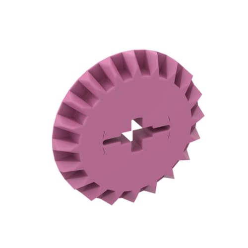 GDS-1104 Technic Gear 20 Zähne, Abschrägung, 50TE, kompatibel mit Lego 1104 32198, DIY-Teile und MOC-Komponenten für große Ziegelmarken, Farbe:Dunkles Pink 221 GDS-1104 Technic Gear 20 Zähne, Abschrägung, 50TE, kompatibel mit Lego 1104 32198, DIY-Teile und MOC-Komponenten für große Ziegelmarken, Farbe:Dunkles Pink 221 von XYEIUGO