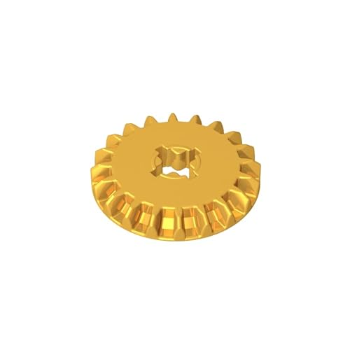 GDS-1104 Technic Gear 20 Zähne, Abschrägung, 50TE, kompatibel mit Lego 1104 32198, DIY-Teile und MOC-Komponenten für große Ziegelmarken, Farbe:Glänzend Gold GDS-1104 Technic Gear 20 Zähne, Abschrägung, 50TE, kompatibel mit Lego 1104 32198, DIY-Teile und MOC-Komponenten für große Ziegelmarken, Farbe:Glänzend Gold von XYEIUGO