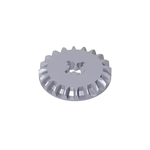 GDS-1104 Technic Gear 20 Zähne, Abschrägung, 50TE, kompatibel mit Lego 1104 32198, DIY-Teile und MOC-Komponenten für große Ziegelmarken, Farbe:Silbergrau 315 von XYEIUGO