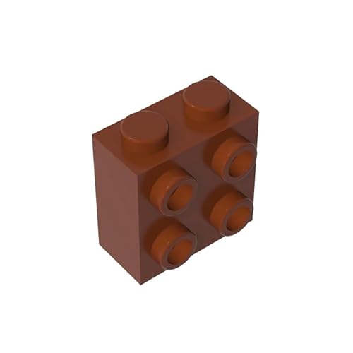 GDS-1117 Brick Special 1x2x1 2/3 mit Vier Nieten auf Einer Seite, 50TE, kompatibel mit Lego 22885, 6123809, 6135130, MOC-Komponenten für große Steinmarken, Farbe:Braun 192 von XYEIUGO