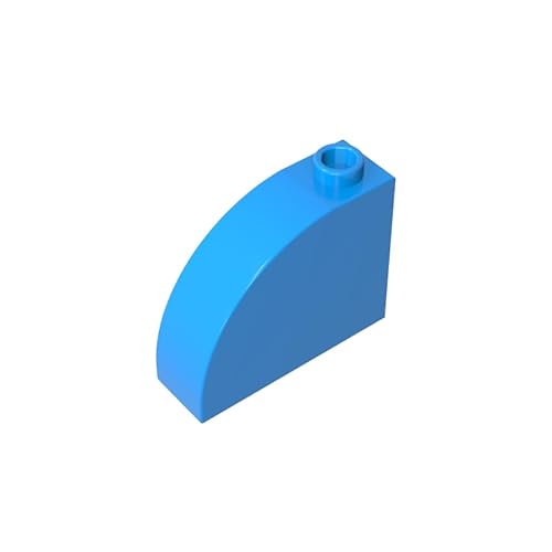 GDS-1118 33243 Brick Curved 1x3x2 50PCS Compatible with Lego 33243 4582251 6038459 6116746 DIY Parts and MOC Components for Major Brick Brands Color:Himmelblau 321 von XYEIUGO
