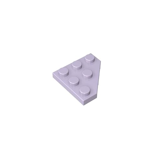 GDS-556 Keilplatte, 7,6X7,6 cm, geschnittene Ecken, 50 Stück, kompatibel mit Lego 2450 4210897, DIY-Teile und MOC-Komponenten für große Ziegelmarken, Farbe:Flieder GDS-556 Keilplatte, 7,6X7,6 cm, geschnittene Ecken, 50 Stück, kompatibel mit Lego 2450 4210897, DIY-Teile und MOC-Komponenten für große Ziegelmarken, Farbe:Flieder von XYEIUGO
