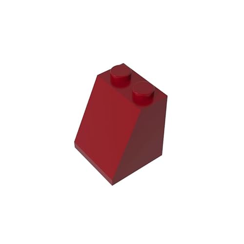 GDS-620 Neigung 65° 2x2x2 mit Unterrohr, 50 Stück, kompatibel mit Lego 3678 4273703, DIY-Teile und MOC-Komponenten für große Ziegelmarken, Farbe:Dunkelrot 154 von XYEIUGO