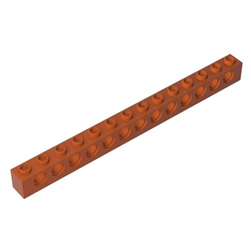 GDS-629 Technic Brick 1x14 [13 Löcher], 10 Stück, kompatibel mit Lego 32018, DIY-Teilen und MOC-Komponenten für große Ziegelmarken, Farbe:Kaffeebraun 38 von XYEIUGO