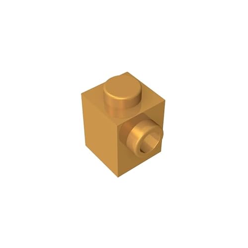 GDS-635 Brick Special 1x1 mit Bolzen auf Einer Seite, 50 Stück, kompatibel mit Lego 87087, DIY-Teilen und MOC-Komponenten für große Ziegelmarken, Farbe:Goldgelb 297 GDS-635 Brick Special 1x1 mit Bolzen auf Einer Seite, 50 Stück, kompatibel mit Lego 87087, DIY-Teilen und MOC-Komponenten für große Ziegelmarken, Farbe:Goldgelb 297 von XYEIUGO