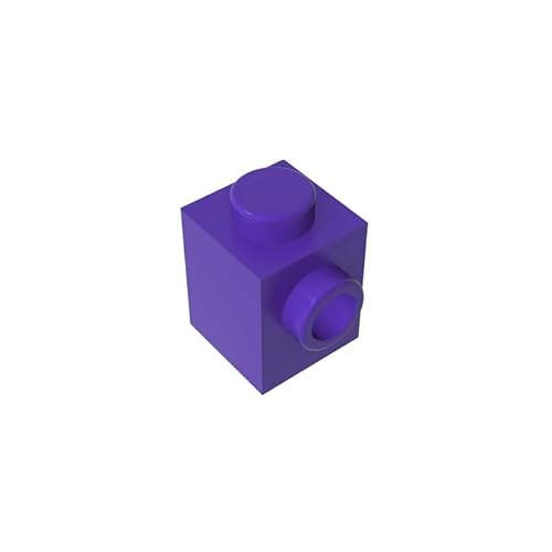 GDS-635 Brick Special 1x1 mit Bolzen auf Einer Seite, 50 Stück, kompatibel mit Lego 87087, DIY-Teilen und MOC-Komponenten für große Ziegelmarken, Farbe:Lila 268 GDS-635 Brick Special 1x1 mit Bolzen auf Einer Seite, 50 Stück, kompatibel mit Lego 87087, DIY-Teilen und MOC-Komponenten für große Ziegelmarken, Farbe:Lila 268 von XYEIUGO