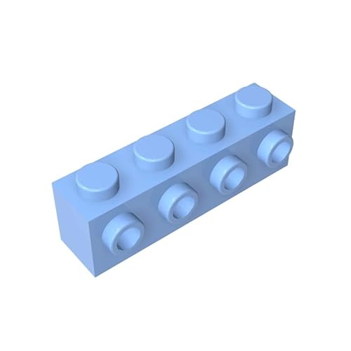 GDS-637 Brick Special 1x4 mit 4 Nieten auf Einer Seite, 50 Stück, kompatibel mit Lego 30414, DIY-Teilen und MOC-Komponenten für große Ziegelmarken, Farbe:Babyblau 212 GDS-637 Brick Special 1x4 mit 4 Nieten auf Einer Seite, 50 Stück, kompatibel mit Lego 30414, DIY-Teilen und MOC-Komponenten für große Ziegelmarken, Farbe:Babyblau 212 von XYEIUGO