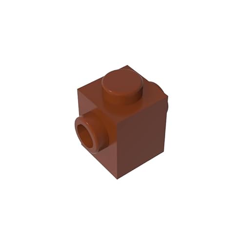 GDS-649 Brick Special 1X1 mit Nieten auf 2 Seiten 50 Stück kompatibel mit Lego 47905 4214559 DIY-Teile und MOC-Komponenten für große Ziegelmarken Farbe:Braun 192 von XYEIUGO