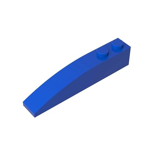 GDS-655 Brick Curved 6x1, 50 Stück, kompatibel mit Lego 41762 42022, DIY-Teile und MOC-Komponenten für große Ziegelmarken, Farbe:Blau 23 von XYEIUGO
