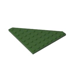 GDS-700 Keilplatte, 20,3x20,3 cm, geschnittene Ecken, 10 Stück, kompatibel mit Lego 30504, 4205347, 4268343, DIY-Teile und MOC-Komponenten für große Ziegelmarken, Farbe:Armee Grün (Olivegrün) 999 von XYEIUGO