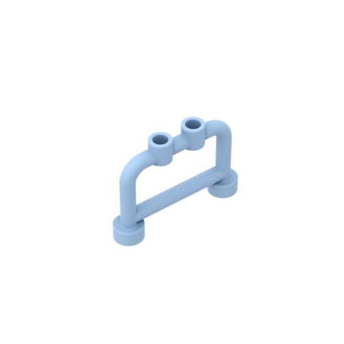 GDS-728 Stab 1x4x2 mit Noppen 50 Stück kompatibel mit Lego-Spielzeug 4083 DIY-Teile und MOC-Komponenten für führende Bausteine-Marken Farbe:Babyblau 212 von XYEIUGO