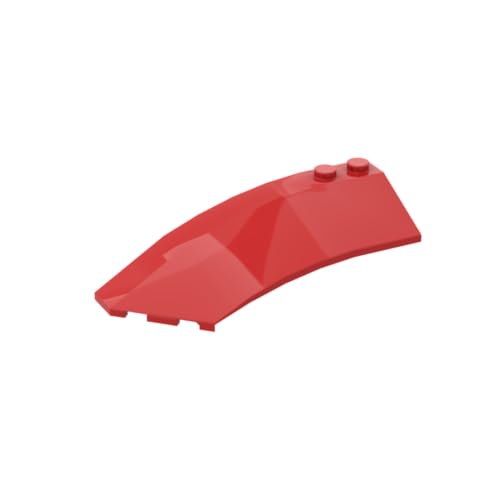 GDS-750 Platte Spezial 1x2 mit Leiter, 50 Stück, kompatibel mit Lego 4175, 31593, 4603504, DIY-Teile und MOC-Komponenten für große Ziegelmarken, Farbe:Rot 21 von XYEIUGO