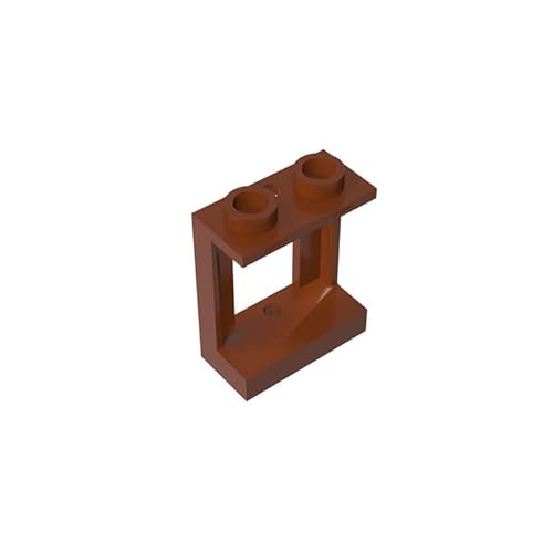 GDS-786 Fenster 1x2x2 Schloss, 10 Stück, kompatibel mit Lego-Spielzeug-DIY-Teilen und MOC-Komponenten für große Ziegelmarken, Farbe:Braun 192 von XYEIUGO
