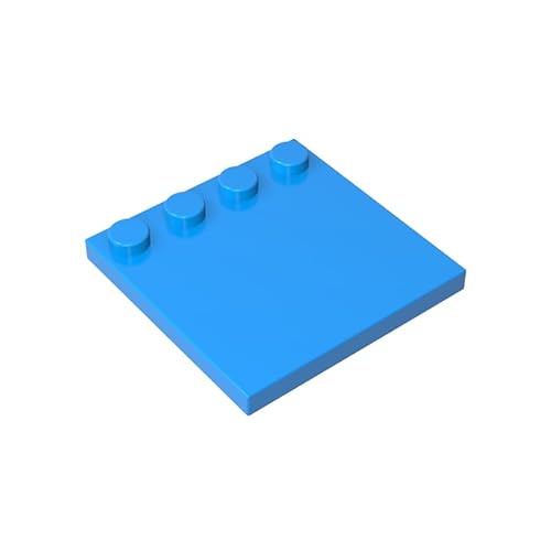 GDS-794 Platten Spezial 4x4 mit Nieten an Einer Kante (einfarbig), 10 Stück, kompatibel mit Lego 6179 6366170, DIY-Teile und MOC-Komponenten für große Ziegelmarken, Farbe:Himmelblau 321 von XYEIUGO