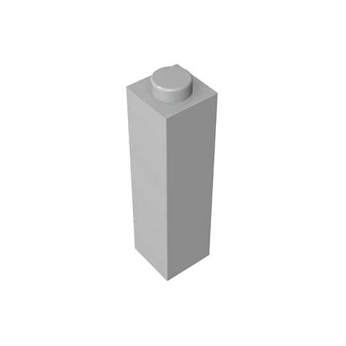 GDS-865 Baustein,1x1x3,10 Stück,kompatibel mit Lego 14716,6061702,6055541,DIY-Teile und MOC-Komponenten für große Ziegelmarken,Farbe:Hellgrau 194 von XYEIUGO