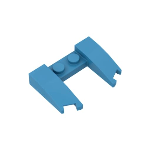 Gobricks 11291 Transportkeil, gebogen, 3 x 4 x 2/3 Ausschnitt, 20 Stück, GDS-1265, kompatibel mit Lego Bausteinen, Farbe:Dark Azurblau 051 von XYEIUGO