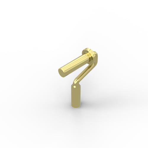 Gobricks 12885 Requisiten, Farbroller, Achse, 20 Stück, GDS-90263, kompatibel mit Lego Bausteinen, Farbe: Chrom, Gold 037 von XYEIUGO