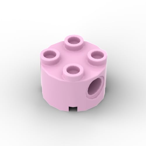 Gobricks 1748 Kreisplatte, gebogen, Halbkreis, glatte Platte, 50 Stück, GDS-90301, kompatibel mit Lego Bausteinen, Farbe: Hellrosa 011 von XYEIUGO