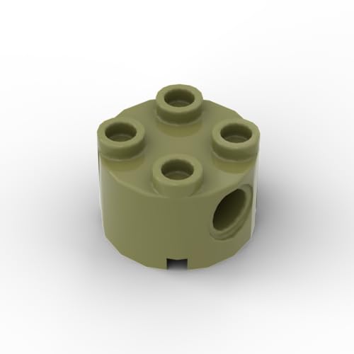 Gobricks 1748 Kreisplatte, gebogen, Halbkreis, glatte Platte, 50 Stück, GDS-90301, kompatibel mit Lego Bausteinen, Farbe: Olivgrün 049 von XYEIUGO