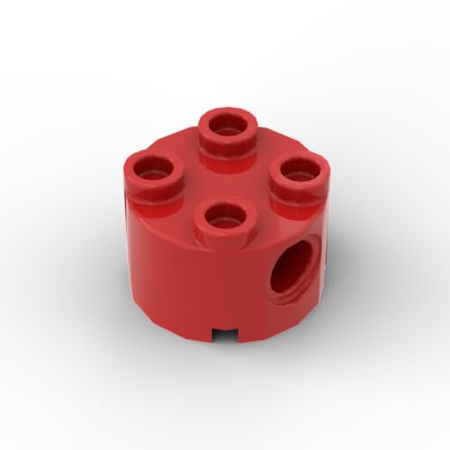 Gobricks 1748 Kreisplatte, gebogen, Halbkreis, glatte Platte, 50 Stück, GDS-90301, kompatibel mit Lego Bausteinen, Farbe: Rot 010 von XYEIUGO