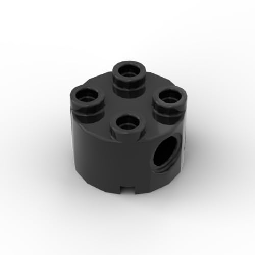 Gobricks 1748 Kreisplatte, gebogen, Halbkreis, glatte Platte, 50 Stück, GDS-90301, kompatibel mit Lego Bausteinen, Farbe: Schwarz 080 von XYEIUGO