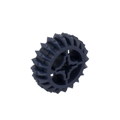 Gobricks 18575 Gear Technic Gear 20 Zähne Doppelschräge mit Achsloch, Typ 1 [+ Öffnung], 10 Stück, GDS-1103, kompatibel mit Lego Bausteinen, Farbe:Dunkelblau 055 von XYEIUGO