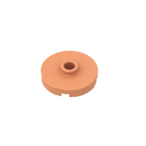 Gobricks 18674 Kreisplatte, Spezialplatte, rund, 2 x 2 mit Mittelbolzen (Überbrückungsplatte), 50 Stück, GDS-1041, kompatibel mit Lego-Bausteinen, Farbe: Fleischfarbe 038 von XYEIUGO