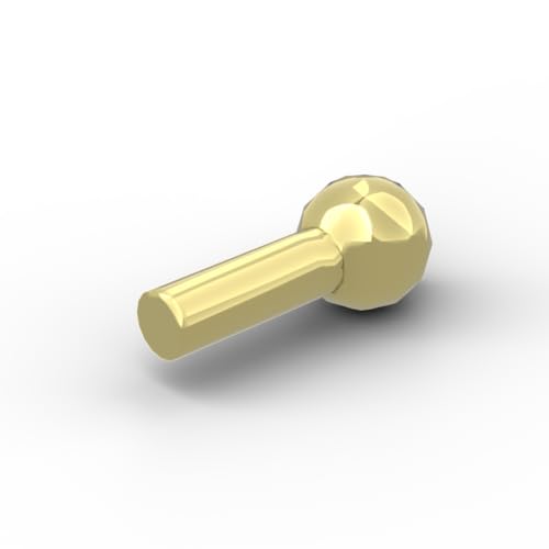 Gobricks 22484 Ornamente, 1 l, Raketenkugel, 20 Stück, GDS-90463, kompatibel mit Lego-Bausteinen, Farbe: Chrom, Gold 037 von XYEIUGO