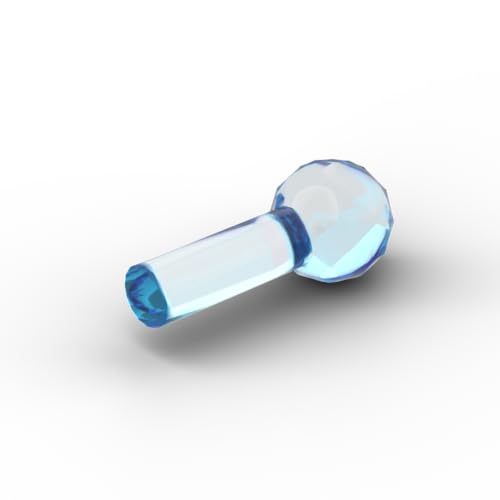 Gobricks 22484 Ornamente, 1 l, Raketenkugel, 20 Stück, GDS-90463, kompatibel mit Lego-Bausteinen, Farbe: Trans Hellblau 152 von XYEIUGO